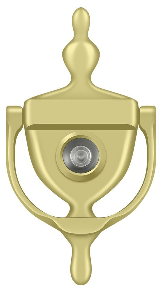 Deltana - Door Knocker-Viewer - Bright Brass