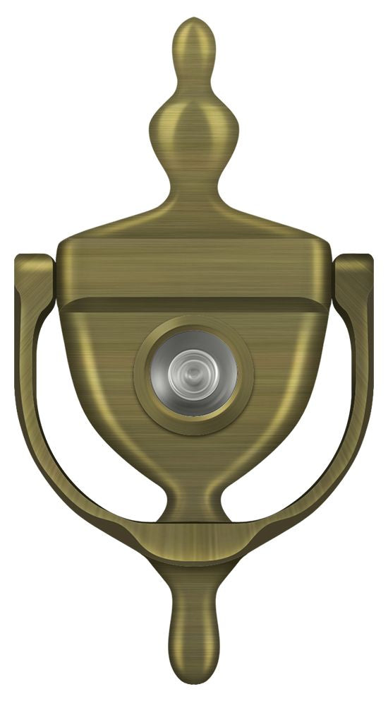 Deltana - Door Knocker-Viewer - Antique Brass