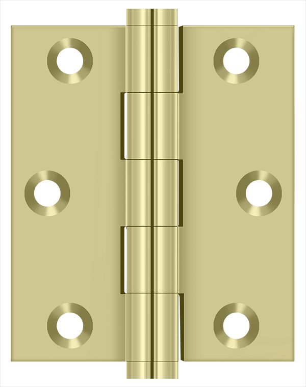 Deltana - 3" x 2-1/2" Screen Door Hinge - Unlacquered Bright Brass