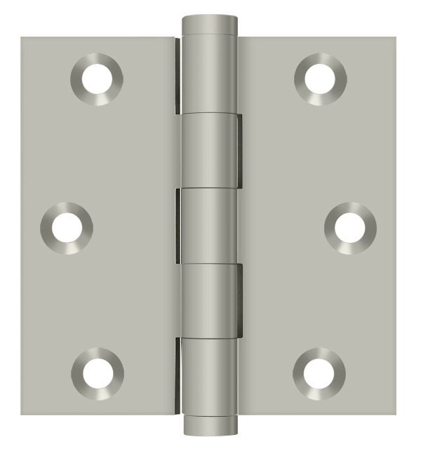 Deltana - 3" x 3" Square Hinge (Door Solid Brass) - Satin Nickel