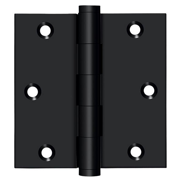 Deltana - 3-1/2" x 3-1/2" Square Hinge (Door Solid Brass) - Black