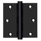 Deltana - 3-1/2" x 3-1/2" Square Hinge (Door Solid Brass) - Black