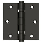 Deltana - 3-1/2" x 3-1/2" Square Hinge; Ball Bearings - Oil Rubbed Bronze