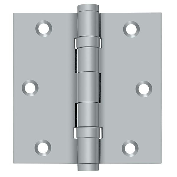 Deltana - 3-1/2" x 3-1/2" Square Hinge; Ball Bearings - Satin Chrome