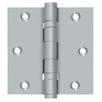 Deltana - 3-1/2" x 3-1/2" Square Hinge; Ball Bearings - Satin Chrome
