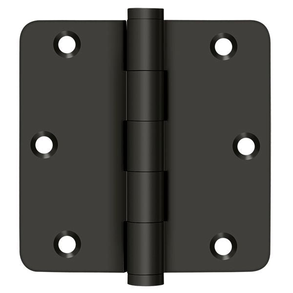 Deltana - 3-1/2" x 3-1/2" x 1/4" Radius Hinge; Residential - Oil Rubbed Bronze