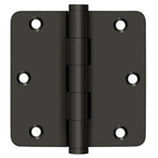 Deltana - 3-1/2" x 3-1/2" x 1/4" Radius Hinge; Residential - Oil Rubbed Bronze