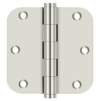 Deltana - 3-1/2" x 3-1/2" x 5/8" Radius Hinge - Bright Nickel