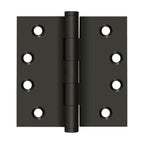 Deltana - 4" x 4" Square Hinge (Door Solid Brass) - Oil Rubbed Bronze