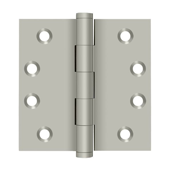 Deltana - 4" x 4" Square Hinge (Door Solid Brass) - Satin Nickel