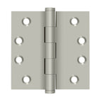 Deltana - 4" x 4" Square Hinge (Door Solid Brass) - Satin Nickel