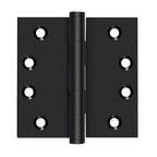 Deltana - 4" x 4" Square Hinge (Door Solid Brass) - Black