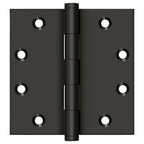 Deltana - 4-1/2" x 4-1/2" Square Hinge (Door Solid Brass) - Oil Rubbed Bronze