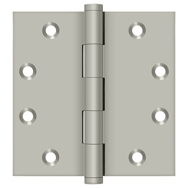 Deltana - 4-1/2" x 4-1/2" Square Hinge (Door Solid Brass) - Satin Nickel