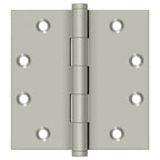 Deltana - 4-1/2" x 4-1/2" Square Hinge (Door Solid Brass) - Satin Nickel