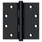 Deltana - 4-1/2" x 4-1/2" Square Hinge (Door Solid Brass) - Black