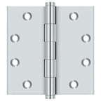 Deltana - 4-1/2" x 4-1/2" Square Hinge (Door Solid Brass) - Bright Chrome