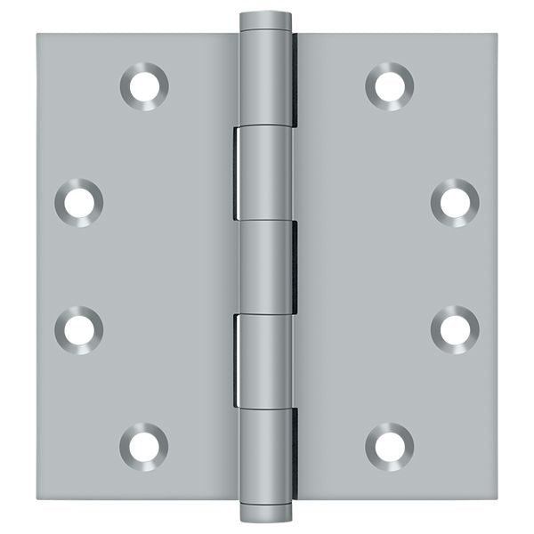 Deltana - 4-1/2" x 4-1/2" Square Hinge (Door Solid Brass) - Satin Chrome