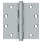 Deltana - 4-1/2" x 4-1/2" Square Hinge (Door Solid Brass) - Satin Chrome