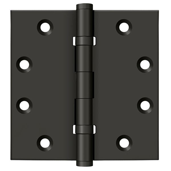 Deltana - 4-1/2" x 4-1/2" Square Hinge; Ball Bearings - Oil Rubbed Bronze