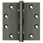 Deltana - 4-1/2" x 4-1/2" Square Hinge; Ball Bearings - Antique Nickel