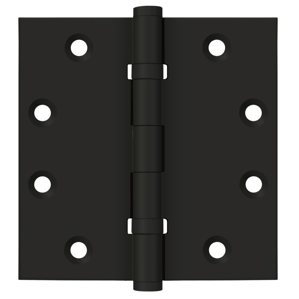 Deltana - 4-1/2" x 4-1/2" Square Hinge; Ball Bearings - Black
