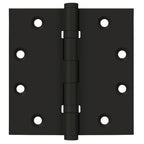 Deltana - 4-1/2" x 4-1/2" Square Hinge; Ball Bearings - Black
