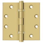 Deltana - 4-1/2" x 4-1/2" Square Hinge; Ball Bearings - Satin Brass