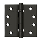 Deltana - 4" x 4" Square Hinge; Ball Bearings - Oil Rubbed Bronze