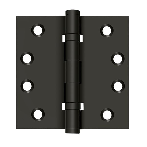 Deltana - 4" x 4" Square Hinge; Ball Bearings - Oil Rubbed Bronze