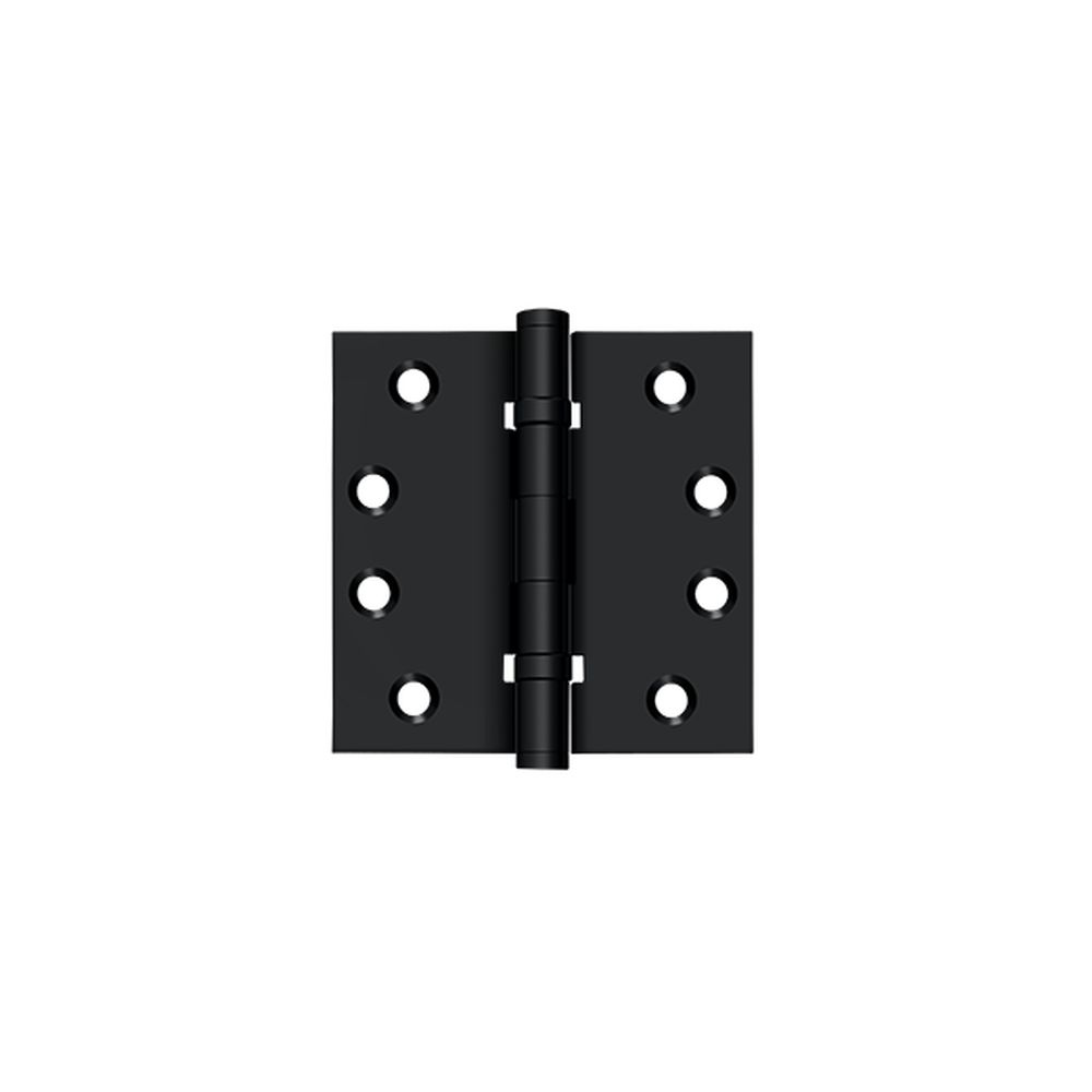 Deltana - 4" x 4" Square Hinge; Ball Bearings - Flat Black
