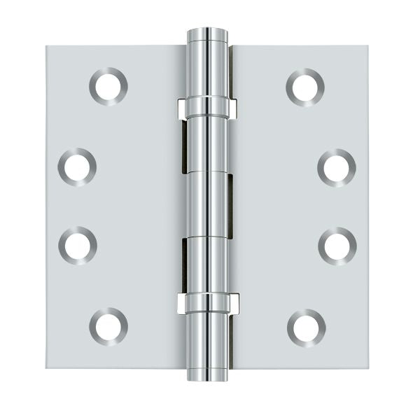 Deltana - 4" x 4" Square Hinge; Ball Bearings - Bright Chrome