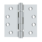 Deltana - 4" x 4" Square Hinge; Ball Bearings - Bright Chrome