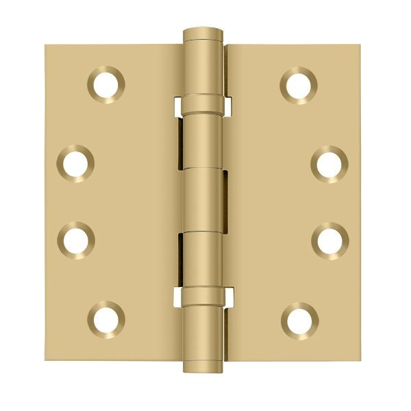 Deltana - 4" x 4" Square Hinge; Ball Bearings - Satin Brass