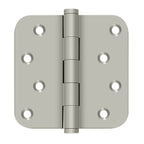 Deltana - 4" x 4" x 5/8" Radius Hinge / Zig-Zag - Satin Nickel