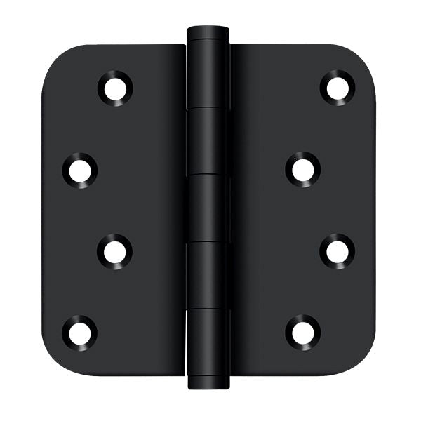 Deltana - 4" x 4" x 5/8" Radius Hinge / Zig-Zag - Black