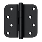 Deltana - 4" x 4" x 5/8" Radius Hinge / Zig-Zag - Black