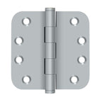 Deltana - 4" x 4" x 5/8" Radius Hinge (Door Solid Brass) - Satin Chrome
