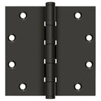 Deltana - 5" x 5" Square Ball Bearing Hinge - Oil Rubbed Bronze