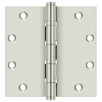 Deltana - 5" x 5" Square Ball Bearing Hinge - Bright Nickel