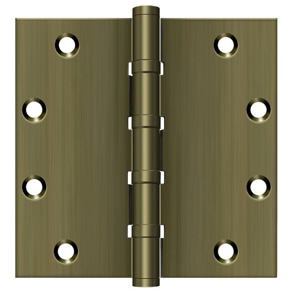 Deltana - 5" x 5" Square Ball Bearing Hinge - Antique Brass