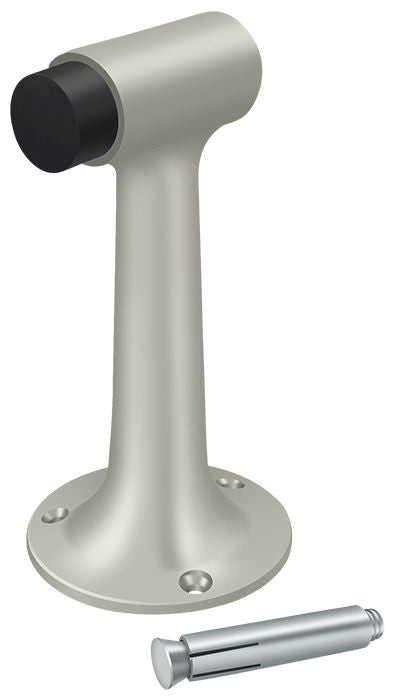 Deltana - Floor Mount; 6" Bumper; Heavy Duty - Satin Nickel