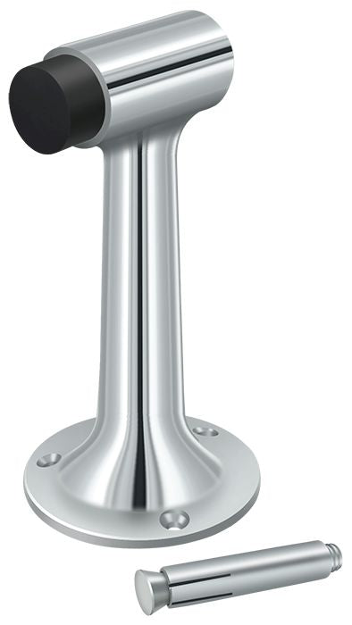 Deltana - Floor Mount; 6" Bumper; Heavy Duty - Bright Chrome