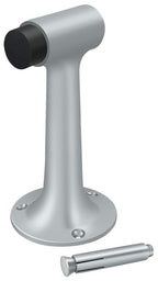 Deltana - Floor Mount; 6" Bumper; Heavy Duty - Satin Chrome