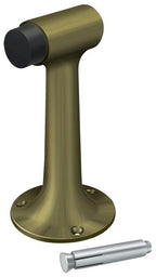 Deltana - Floor Mount; 6" Bumper; Heavy Duty - Antique Brass