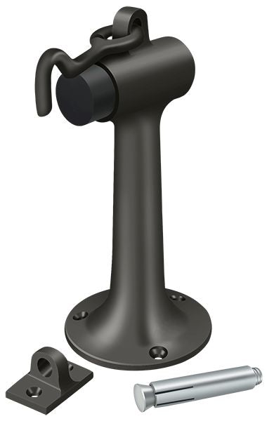 Deltana - Floor Mount, 6" Bumper with Hook and Eye, Heavy Duty, - Oil Rubbed Bronze