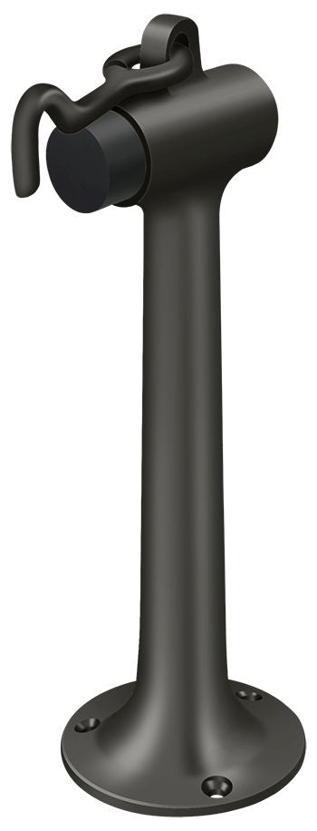 Deltana - Floor Mount, 8" Bumper with Hook and Eye, Heavy Duty, - Oil Rubbed Bronze