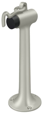 Deltana - Floor Mount, 8" Bumper with Hook and Eye, Heavy Duty, - Satin Nickel