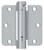 Deltana - 3-1/2" x 3-1/2" x 1/4" Spring Hinge - Satin Chrome