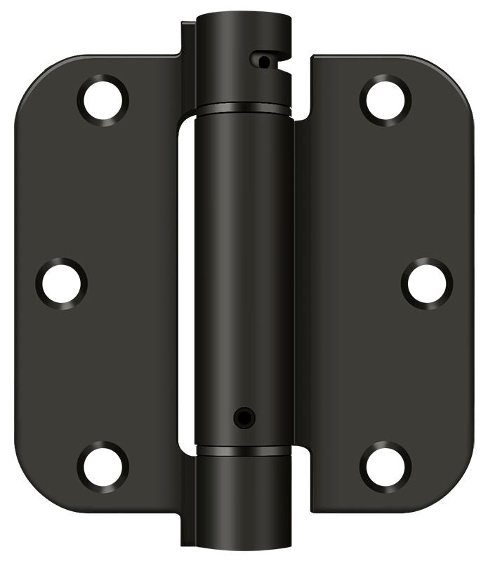 Deltana - 3-1/2" x 3-1/2" x 5/8" Spring Hinge - Oil Rubbed Bronze